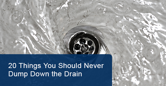 20 things you should never dump down the drain