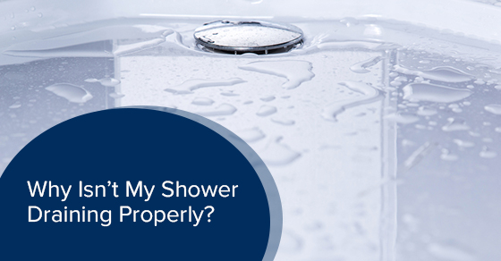 Why isn’t my shower draining properly?