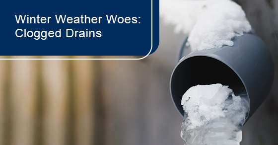 Winter weather woes, Clogged drains