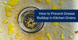 How to prevent grease buildup in kitchen drains