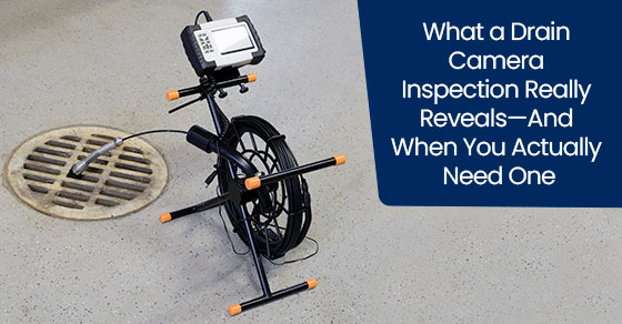 What a drain camera inspection really reveals—and when you actually need one